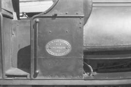 Locomotora de vapor 220 T nº 1, fabricada por Black Hawthorn en 1881 con nº de fábrica 618, de la...