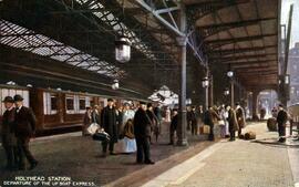 Estación de Holyhead, salida del expreso.