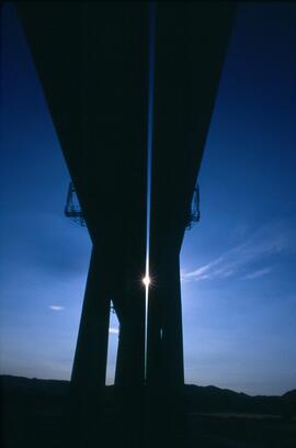 Viaducto doble sobre el río Huerva