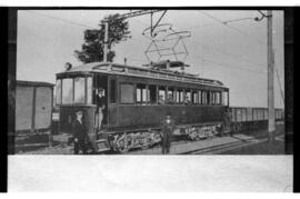 Automotor eléctrico nº 1 de bogies del Ferrocarril eléctrico de El Irati, fabricado por Carde y E...