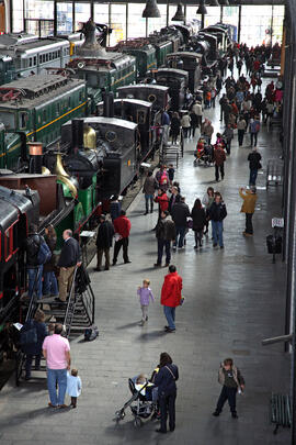 Jornada de Puertas Abiertas en el Museo del Ferrocarril de Madrid, con sede en la estación de Mad...