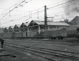 Estación de Madrid - Príncipe Pío. Obras de remodelación del depósito de Material y Tracción..