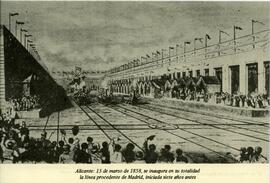 [En el reverso, el texto]: [Grabado] Nº 4. Ferrocarril de Madrid a Alicante. Alicante: 15 de marz...