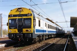 Electrotrenes serie 444, construidos por Construcciones y Auxiliar de Ferrocarriles (CAF) y Mater...