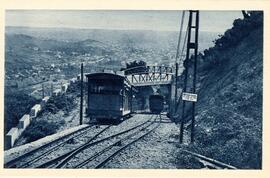 Cruce del funicular de Tibidabo