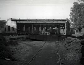 Depósito de material y tracción de la estación de Valencia de Alcántara de la línea de Madrid a V...