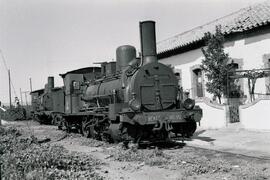 Locomotora de vapor RENFE 040 - 2051, ex MZA nº 535, fabricada por Schneider et Cie en 1866 con n...