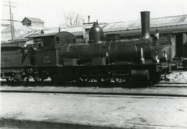 Locomotora de vapor 030 - 2509 de RENFE, ex. nº 168 de la Compañía de Andaluces, fabricada por Ha...