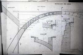 Puente de hormigón del km 389,966 de la línea de Venta de Baños a Santander, sobre el río Pisuerg...