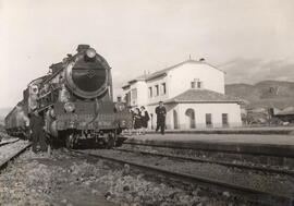 Estación de Tremps, en el km 77 de la línea de Lérida a Pobla de Segur