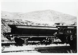 Vagón tolva HT IV 79.655 en la estación de Nacimiento de la línea de Linares a Almería