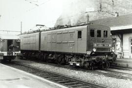 Locomotora eléctrica 1 ABBA 1 - 3609  de la SNCF, detenida en la estación francesa de Culoz