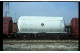 Vagón cisterna PR 510164 para el transporte de gas de la compañía Butano, S.A.