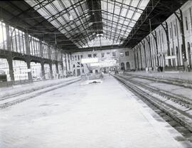 Estación de Madrid - Príncipe Pío. Marquesinas y vías