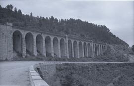 Viaducto de Sixtis en el km 257,820 de la línea de Zamora a La Coruña, dentro del término de Orense