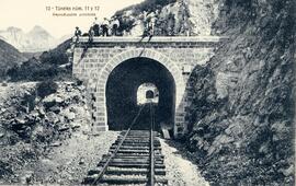 Túneles nº 11 y 12 de la línea de Huesca a Francia por Canfranc