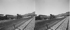 Máquina de vapor repatriada de Cuba y coche de viajeros del Batallón de Ferrocarriles