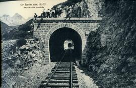Túnel número 11 y 12 en la línea de Canfranc a Francia