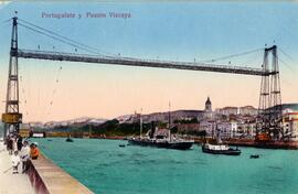 Vista del Puente de Vizcaya o Puente Portugalete