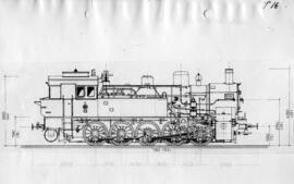 Gráficos de locomotoras de vapor 050 / material rodante