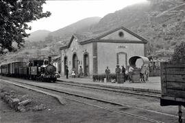 Estación de Lorcha de la línea de vía estrecha de Alcoy a Gandía (AG)
