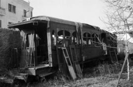 Coches de viajeros del Tranvía a vapor o Ferrocarril de Onda al Grao de Castellón de la Plana, ex...