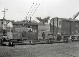 Carro transbordador de la estación de Zaragoza - Arrabal