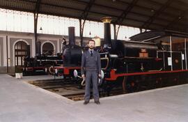 Vigilante jurado de Seguridad perteneciente al cuerpo de RENFE en la estación de Madrid - Delicia...