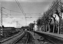 Estación de Cardedeu de la línea de Barcelona a la Frontera, también llamada Barcelona a Cerbère ...