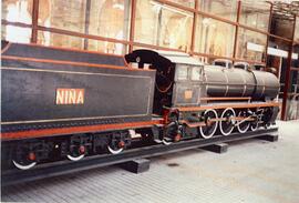 Locomotora de vapor "La Niña" expuesta en Sevilla - Plaza de Armas