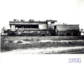 Locomotora de vapor tipo 240 nº 1401 de la Compañía MZA (serie MZA 1401 a 1450) (serie RENFE 240 ...