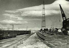 Nuevo acceso al depósito de automotores en Cerro Negro. Línea de Madrid a Barcelona