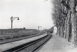 Estación de Cardedeu de la línea de Barcelona a la Frontera, también llamada Barcelona a Cerbère ...