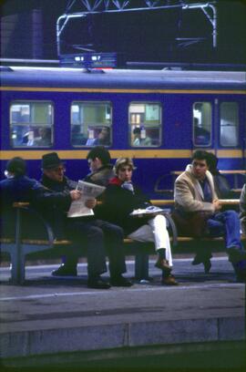 Viajeros en la estación de Madrid - Atocha