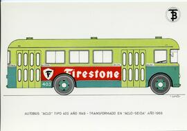 
Autobús "ACLO" tipo 400- Año 1949. Transformado en "ACLO - Seida". Año 1966
