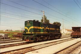 Locomotora diésel - eléctrica 313 - 023 - 4 de la serie 313 - 001 a 050 de RENFE, ex serie 1301 a...