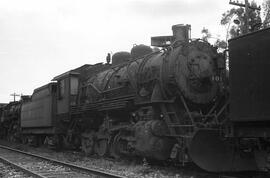 Locomotora de vapor nº 401 de rodaje 140 del Ferrocarril de Langreo, fabricada por Lima en 1942, ...