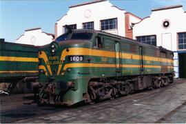 Locomotora diésel - eléctrica 316 - 008 - 2 de la serie 316 - 001 a 017 de RENFE, ex 1608, fabric...