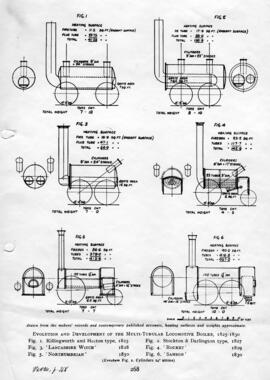 Gráficos de locomotoras de vapor / material rodante