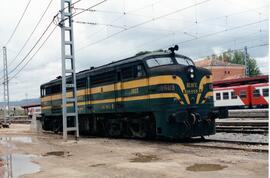 Locomotora diésel - eléctrica 316 - 003 - 3 de la serie 316 - 001 a 017 de RENFE, ex 1603, fabric...