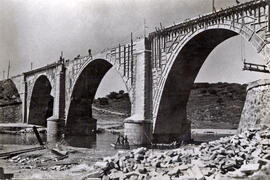 Reconstrucción del puente del Águeda en la línea de Salamanca y Fuentes de Oñoro km 87,304