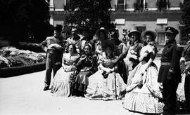 Viaje a Aranjuez del Tren del Centenario del Ferrocarril en España 1848-1948