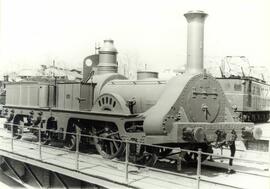 Tren del Centenario del Ferrocarril en España 1848 - 1948, reproducción del original que circuló ...