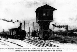 Puesto de enclavamiento y de señales del Ferrocarril del Oeste, 1886.