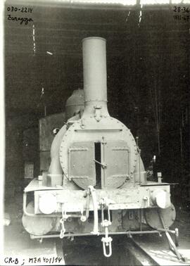 Locomotora de vapor 030-2214, (ex MZA serie 401 a 414 y procedente del Ferrocarril de Ciudad Real...