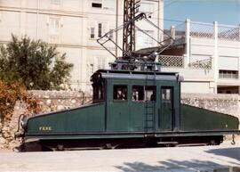 Locomotora eléctrica de maniobras Nº 4 de los Ferrocarriles de Vía Estrecha (FEVE). Construida po...