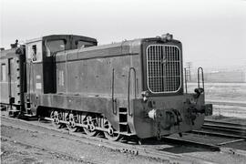 Locomotora diésel o tractor de maniobras 10503 (serie 305 de RENFE), fabricada por Henschel, en e...