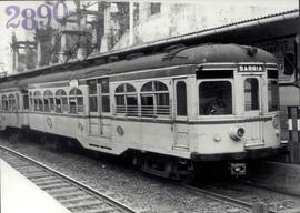 Automotor Brill nº 308 de la serie 301-312 del Ferrocarril de Sarriá a Barcelona S.A., fabricado ...