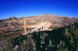 Construcción del viaducto del Val de Castejón