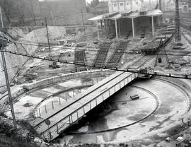 Estación de Madrid - Príncipe Pío. Obras de remodelación del depósito.